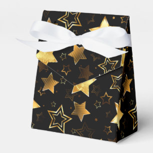 Seamless pattern with Golden Stars Favour Box