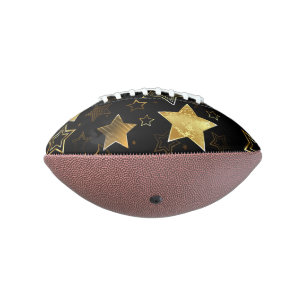 Seamless pattern with Golden Stars Football