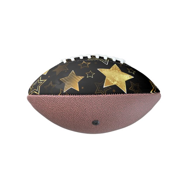 Seamless pattern with Golden Stars Football (Rotated 270)