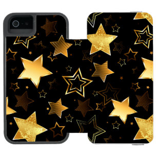 Seamless pattern with Golden Stars Incipio Watson™ iPhone 5 Wallet Case