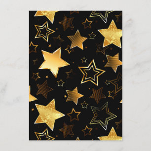 Seamless pattern with Golden Stars Menu