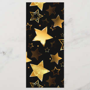 Seamless pattern with Golden Stars Menu