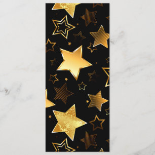 Seamless pattern with Golden Stars Menu