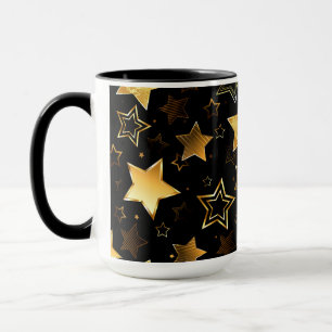 Seamless pattern with Golden Stars Mug