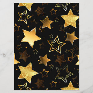 Seamless pattern with Golden Stars Program