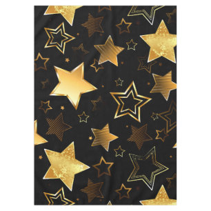 Seamless pattern with Golden Stars Tablecloth