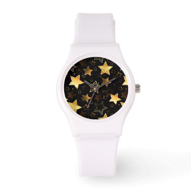 Seamless pattern with Golden Stars Watch (Front)