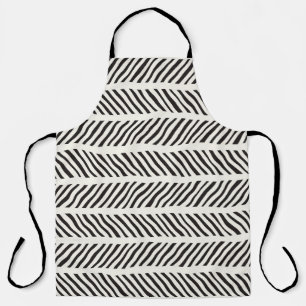 Seamless pattern with hand drawn brush strokes. In Apron