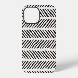 Seamless pattern with hand drawn brush strokes. In iPhone 12 Case