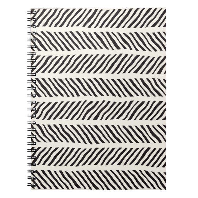 Seamless pattern with hand drawn brush strokes. In Notebook (Front)
