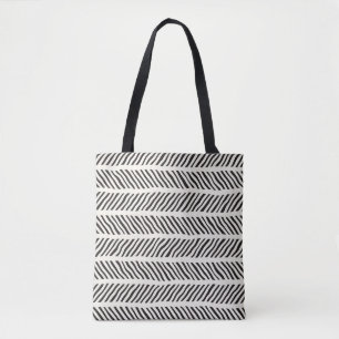 Seamless pattern with hand drawn brush strokes. In Tote Bag