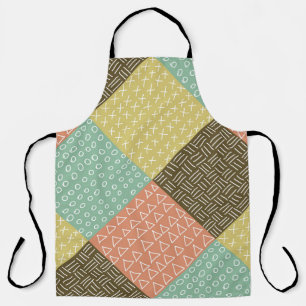 seamless pattern with hand drawn hipster backgrou apron
