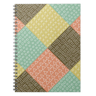  seamless pattern with hand drawn hipster backgrou notebook