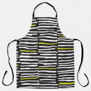 Seamless pattern with hand drawn marker stripes apron