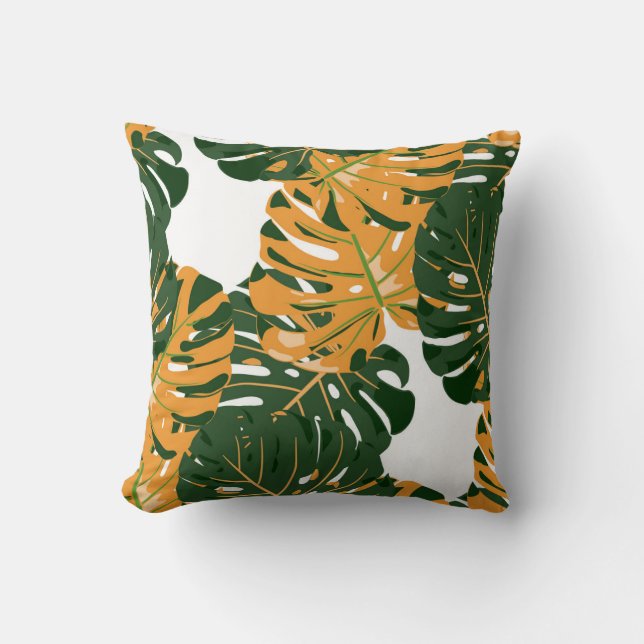 Seamless Pattern with Hawaiian Rainforest. Retro C Cushion (Front)