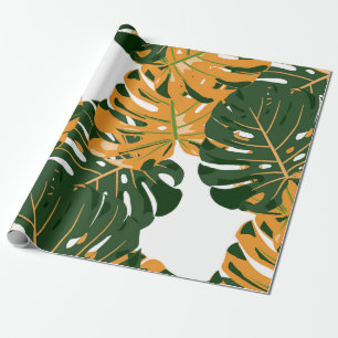 Seamless Pattern with Hawaiian Rainforest. Retro C Wrapping Paper