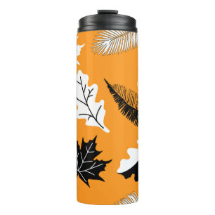 seamless pattern with leaves. Autumn collection. F Thermal Tumbler
