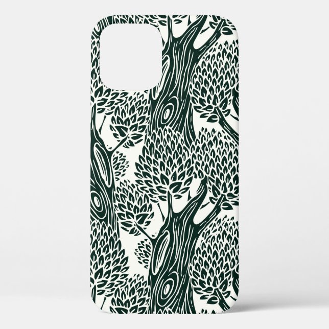  seamless pattern with old deciduous trees. Styliz Case-Mate iPhone Case (Back)