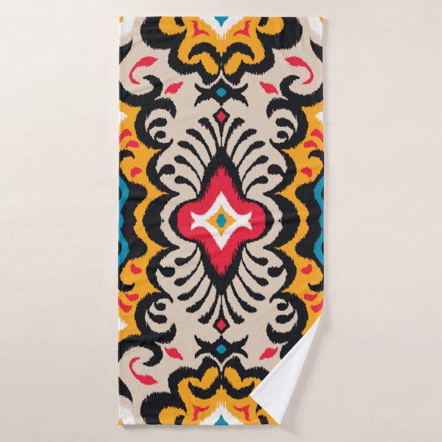 Seamless pattern with paisley ornament bath towel (Bath Towel)