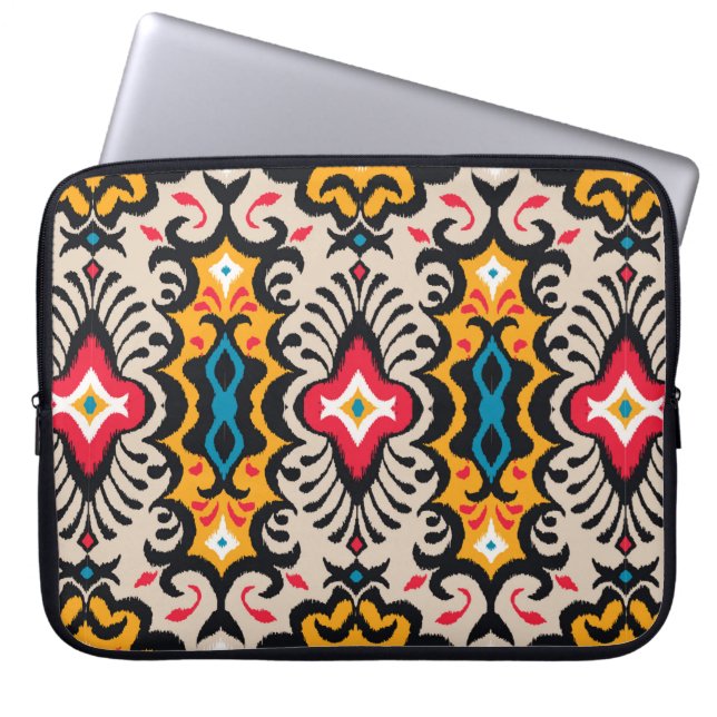 Seamless pattern with paisley ornament laptop sleeve (Front)