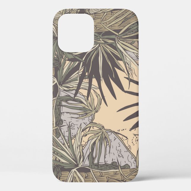 Seamless pattern with palm leaves, brightpattern,t Case-Mate iPhone case (Back)