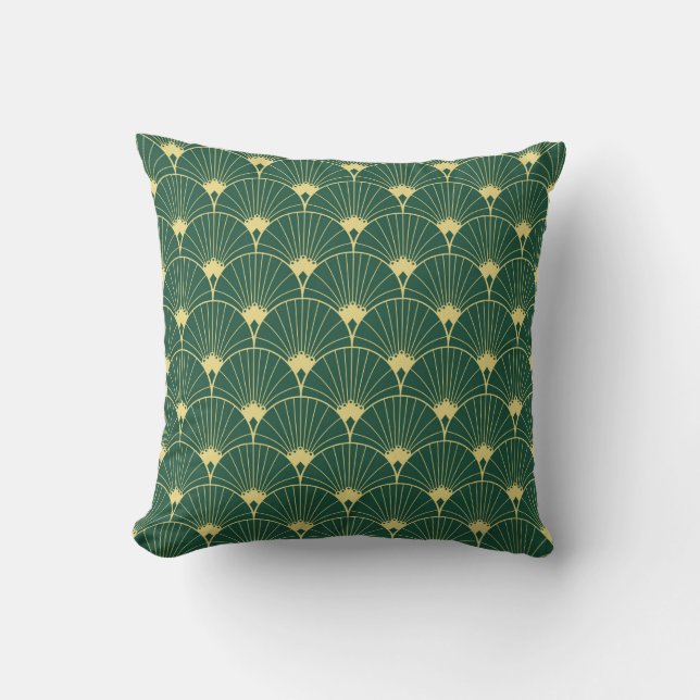 Seamless pattern with palm leaves cushion (Front)