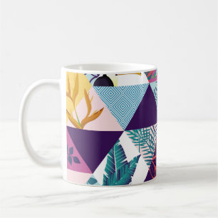 seamless pattern with Parrot, Toucans, Hummingbird Coffee Mug