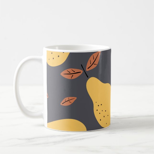 Seamless pattern with pears. Fruits light modern t Coffee Mug (Left)