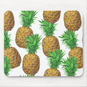 Seamless pattern with pineapples mouse pad