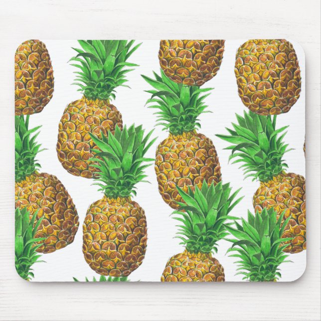 Seamless pattern with pineapples mouse pad (Front)