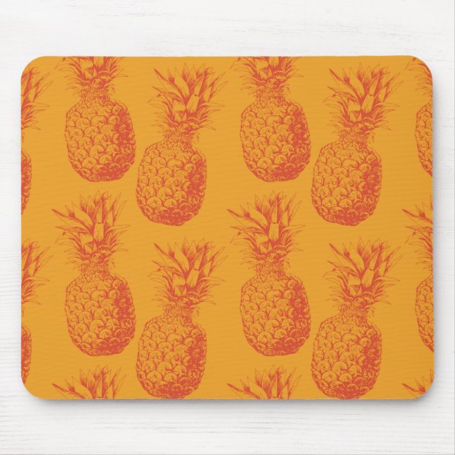 Seamless pattern with pineapples mouse pad (Front)