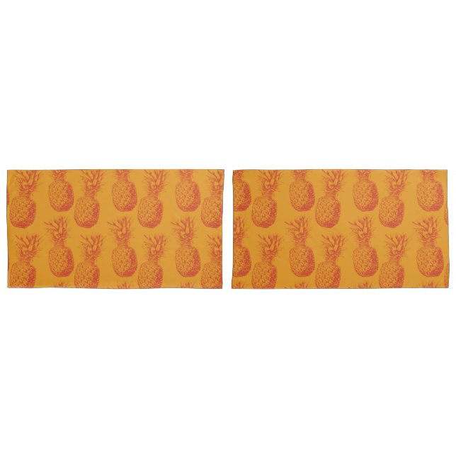 Seamless pattern with pineapples pillowcase (Front-Set)