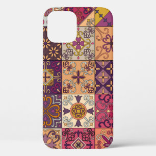 Seamless pattern with portuguese tiles in talavera iPhone 12 case