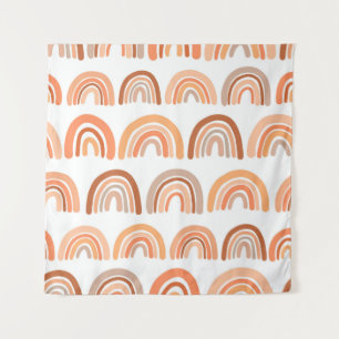 Seamless pattern with rainbow. Hand drawn texture. Tapestry