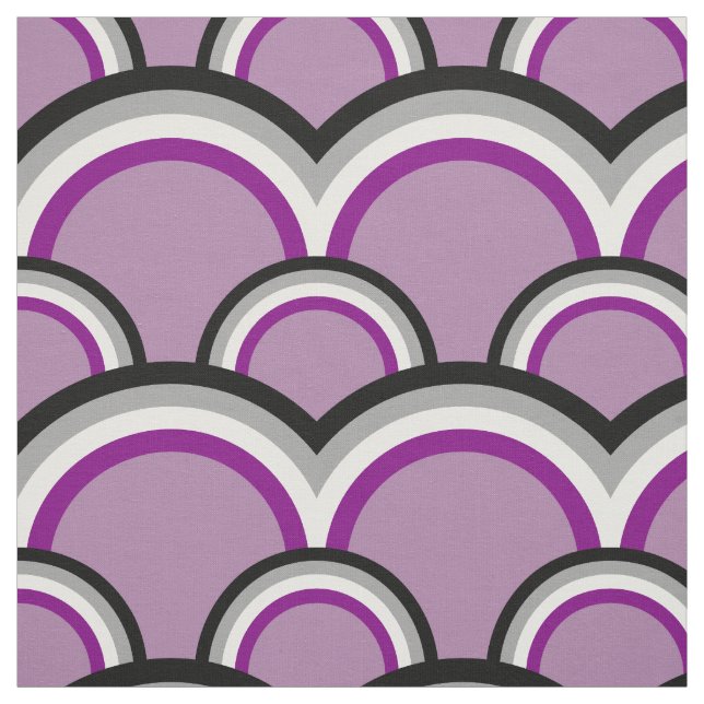 Seamless pattern with rainbows fabric (Swatch)