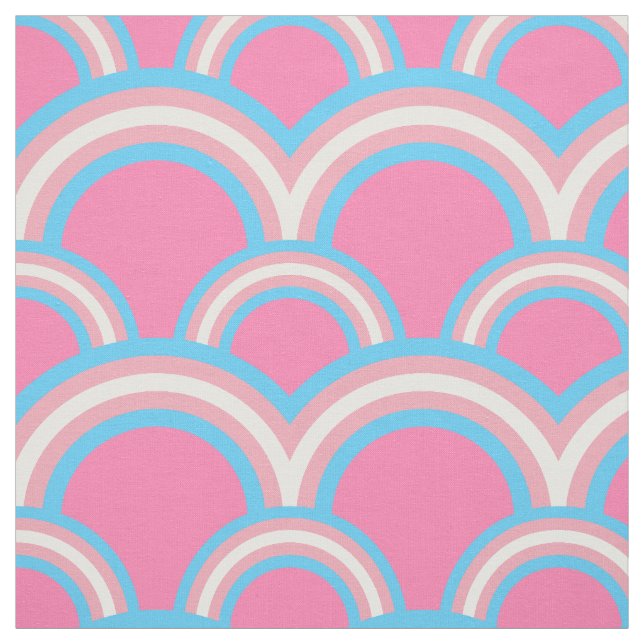 Seamless pattern with rainbows fabric (Swatch)