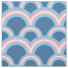 Seamless pattern with rainbows fabric