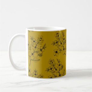 Seamless Pattern with small flowers in liberty sty Coffee Mug
