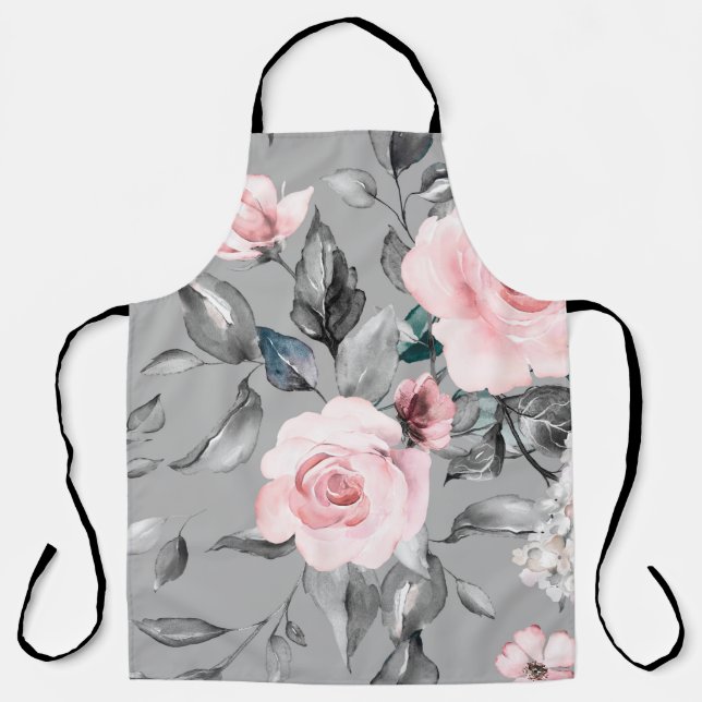Seamless pattern with spring flowers and leaves. H Apron (Front)
