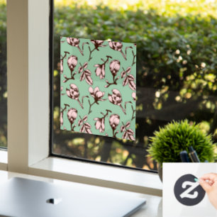 Seamless pattern with spring tree flower buds