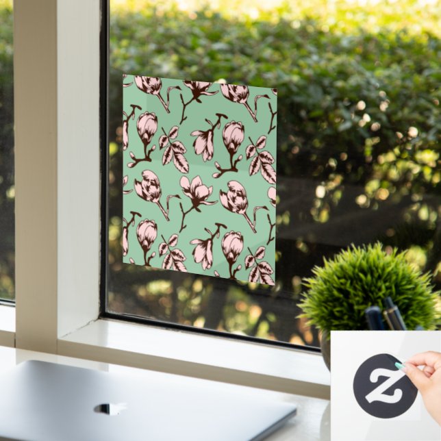 Seamless pattern with spring tree flower buds (Office)