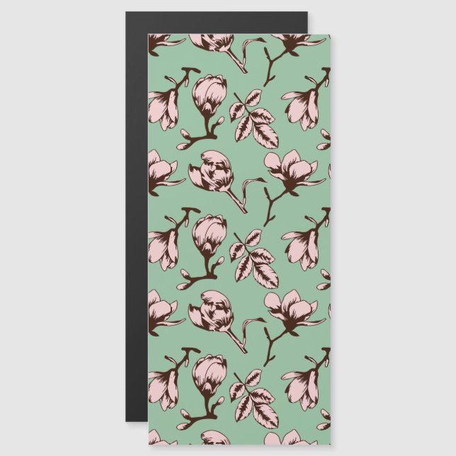 Seamless pattern with spring tree flower buds (Front/Back)