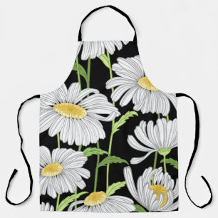 Seamless pattern with summer flowers. apron