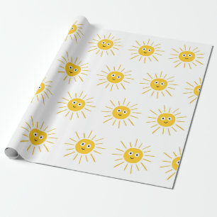 Seamless pattern with sun. , vintage sketchy illus wrapping paper