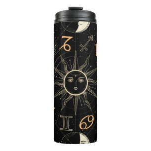 Seamless pattern with the Horoscope circle with Zo Thermal Tumbler