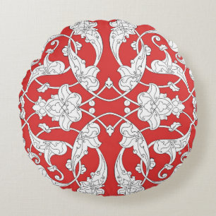Seamless pattern with traditional turkish style iz round cushion