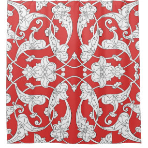 Seamless pattern with traditional turkish style iz shower curtain