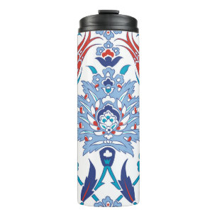 Seamless pattern with traditional turkish style thermal tumbler