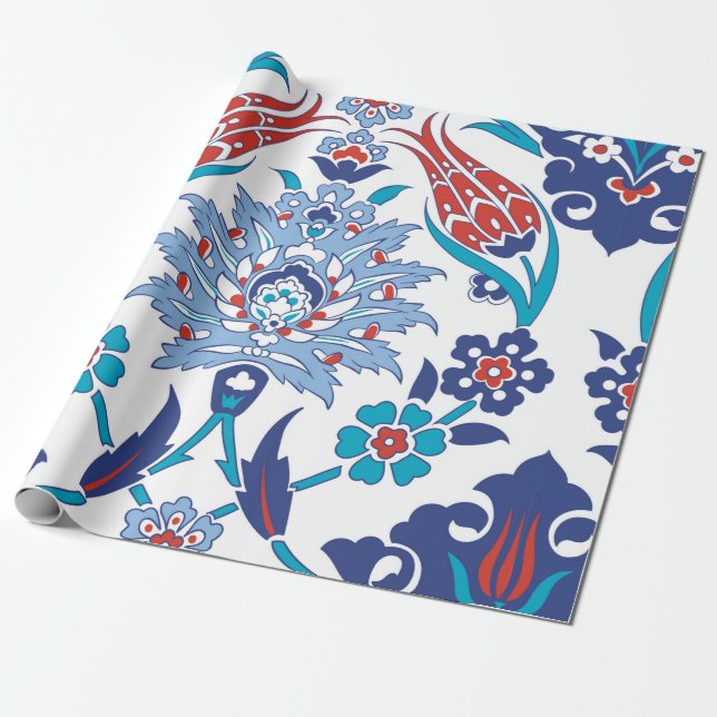 Seamless pattern with traditional turkish style wrapping paper (Unrolled)