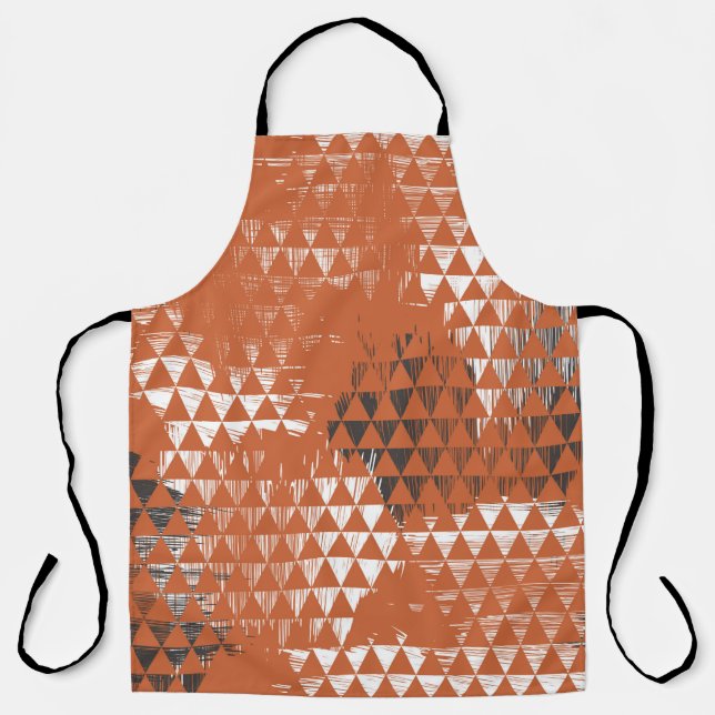 Seamless pattern with triangles apron (Front)